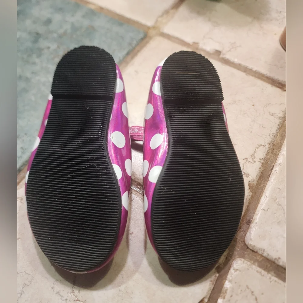 Disney Baby Walker Shoes Pink White Minnie Mouse